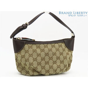 Gucci GG Canvas Sherry Semi Shoulder Bag Hobo Hobo Handbag
